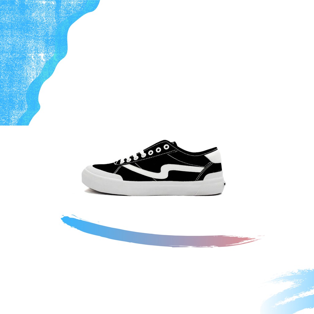 Patrobas Ivan Black White Low ! Sepatu Patrobas Hitam Putih