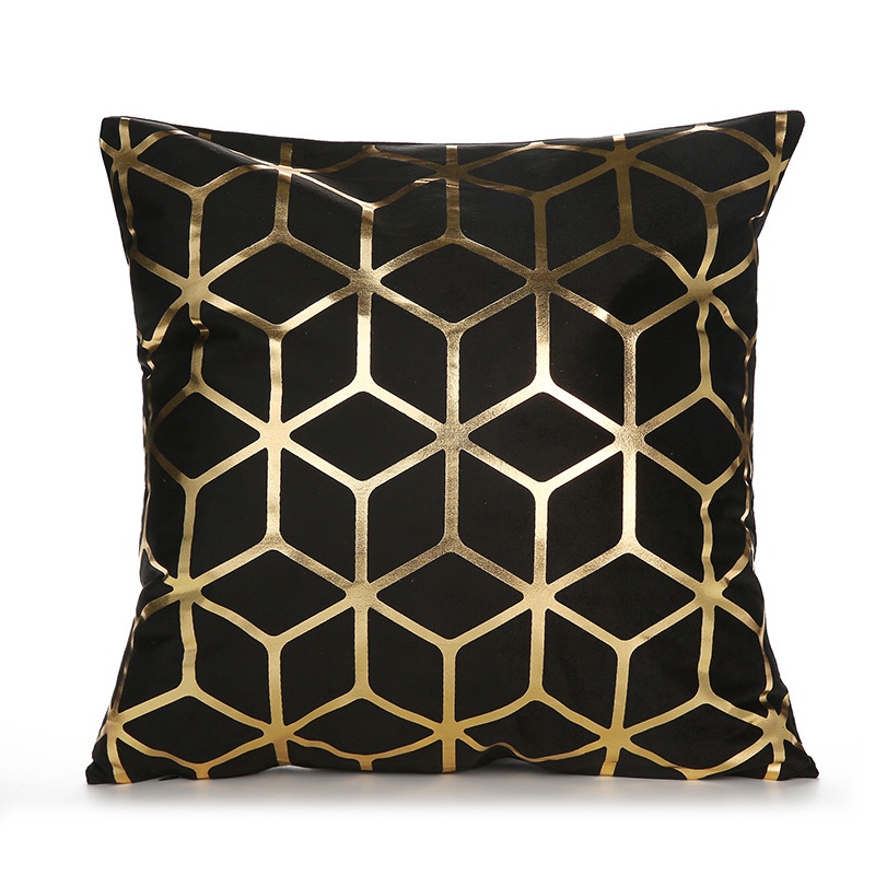 Black Series Pillow Cushion Cover / Sarung Tutup Bantal Sofa Berudru Motif Modern Minimalis