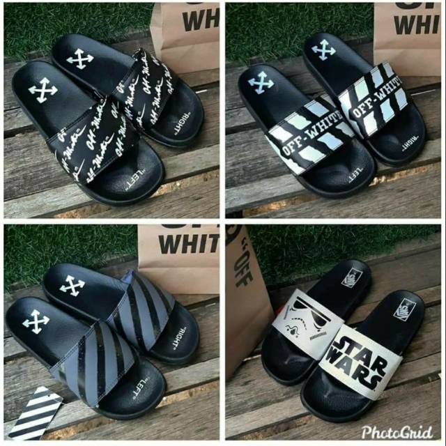 Sandal slip on off white grade original