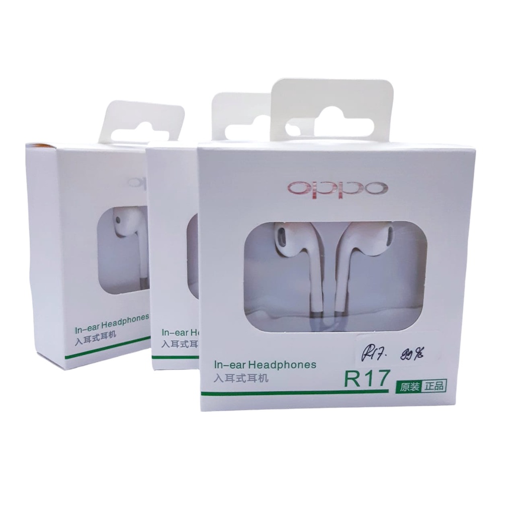 Handsfree Oppo Jack 3.5mm Headset Oppo R9 R11 R17