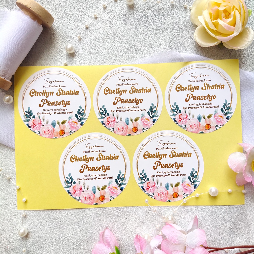 

STIKER BEAUTY / FLOWER / STICKER LABEL KEMASAN / MAKANAN / FOOD CUTING MURAH HIJAB FASHION NAIL