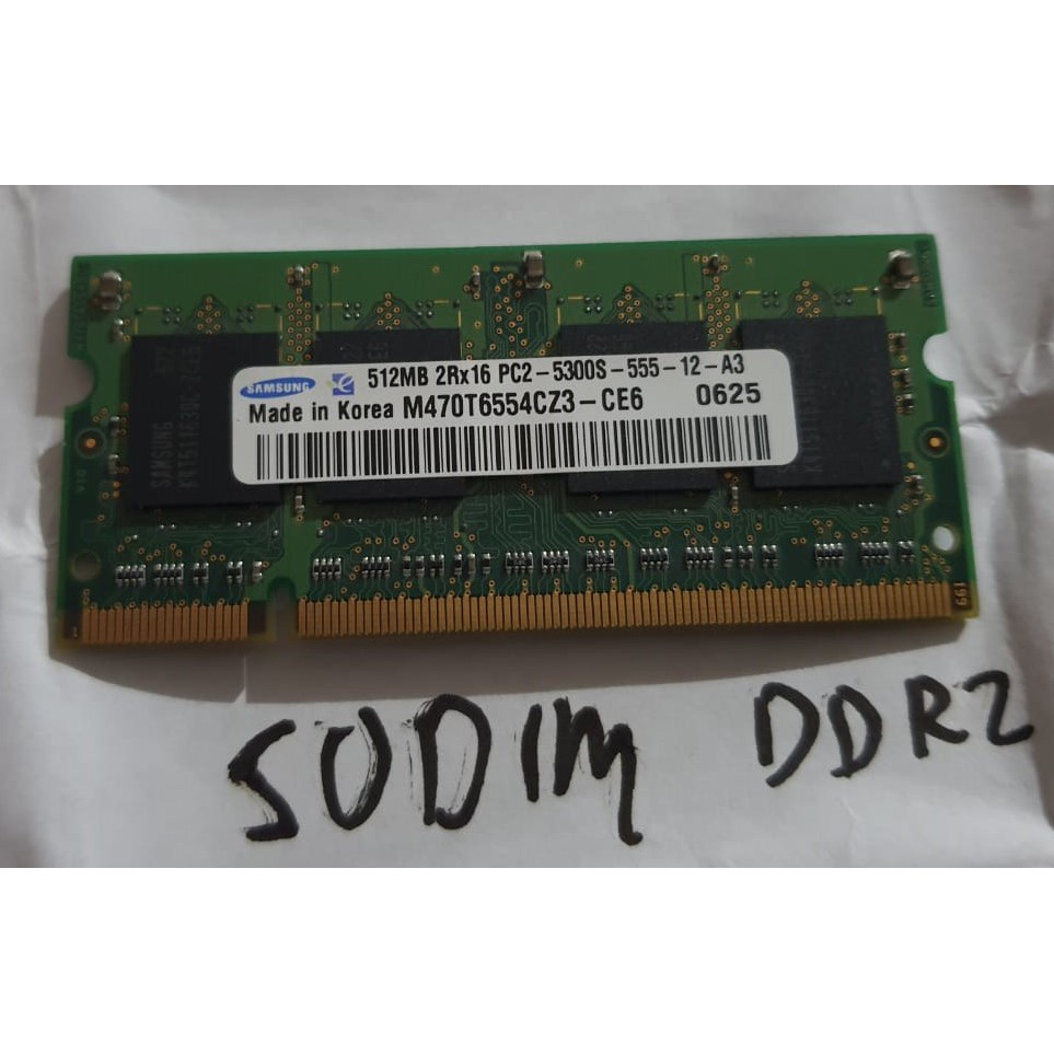 Ram Laptop DDR2 PC5300 512MB Sodimm Sodim