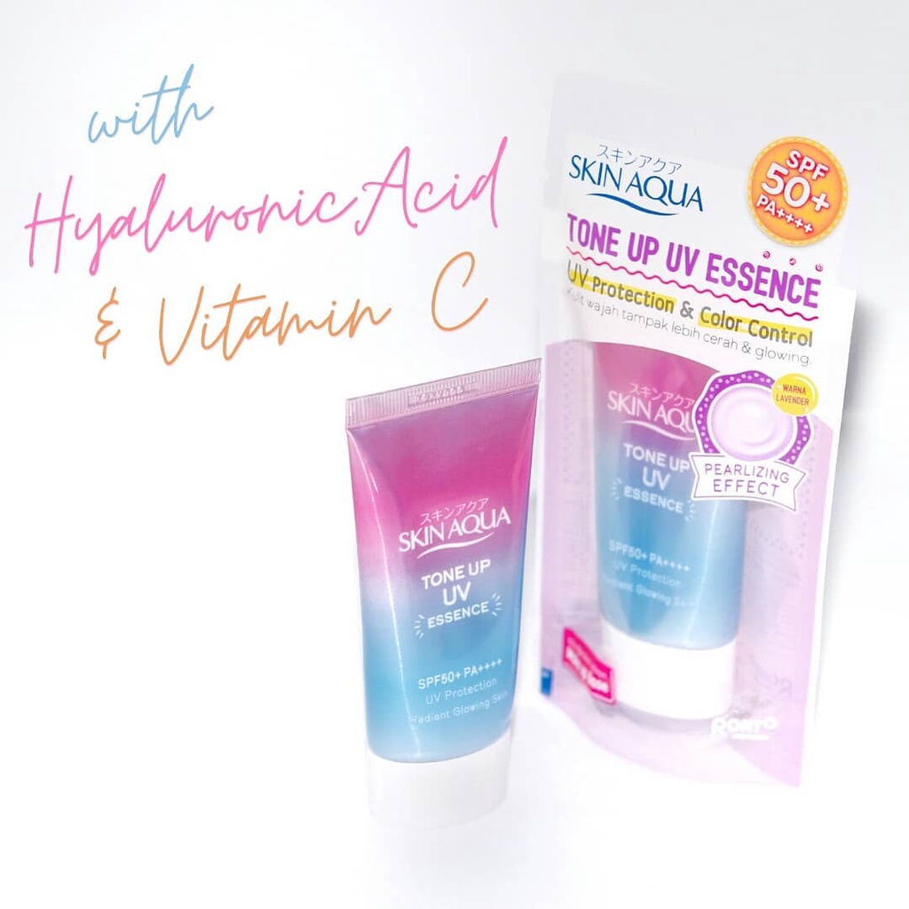 ✿ELYSABETHME✿  SKIN AQUA Tone Up UV Essence sunblock memutihkan mencerahkan wajah