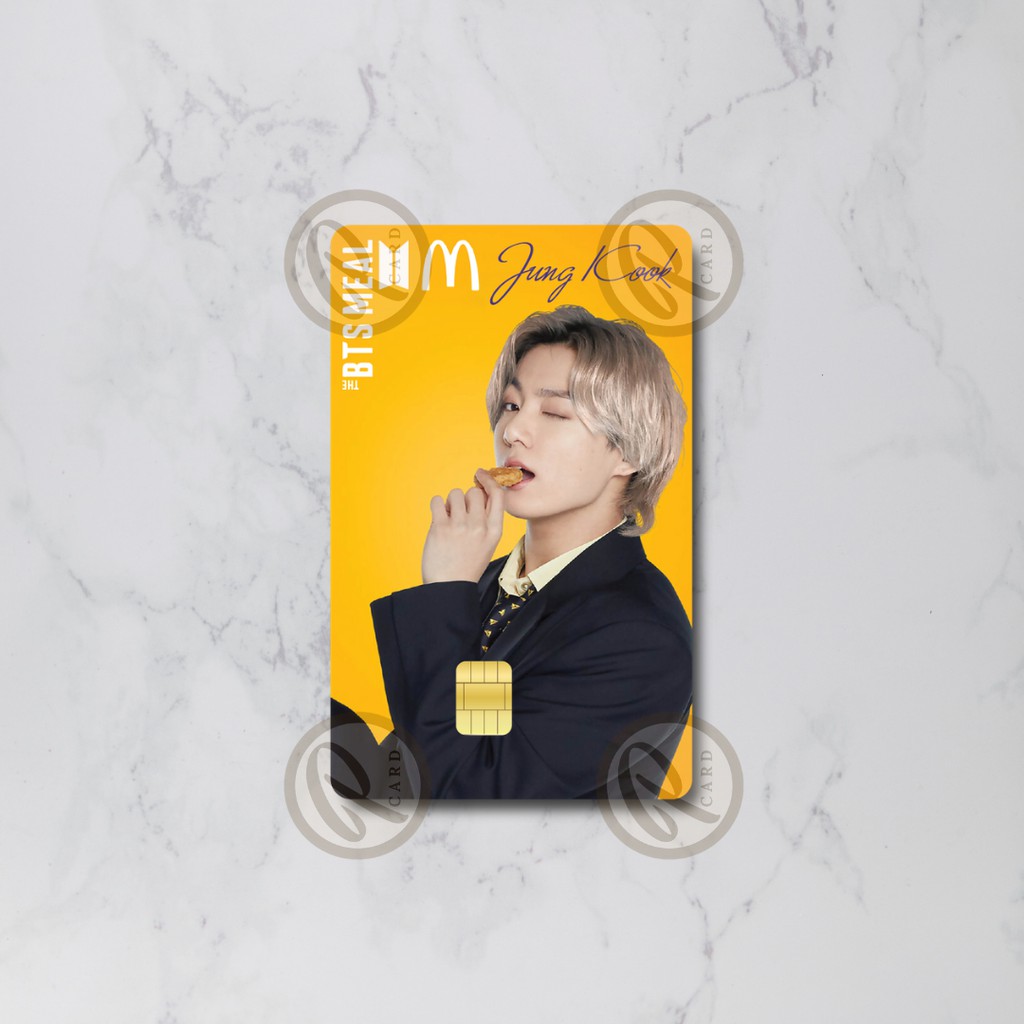 BTS MEAL SERIES - Card Cover Skin Sticker – PLIATA Stiker Kartu ATM, E-Money, E-Toll