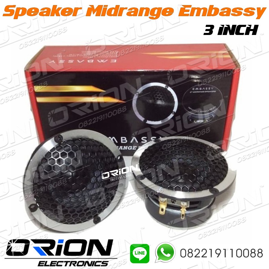 SPEAKER Midrange Embassy 3 Inch Speaker Midrange 3inch