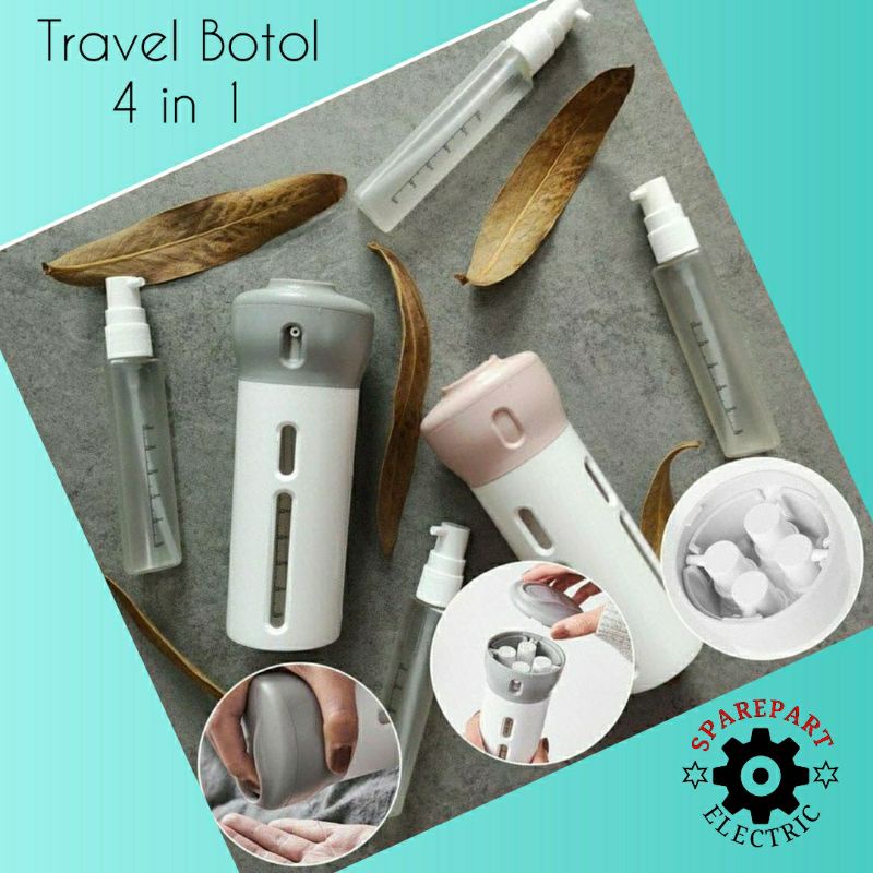 BOTOL TRAVEL SERBAGUNA 4 IN 1 BUAT SABUN LOTION SAMPOO DLL