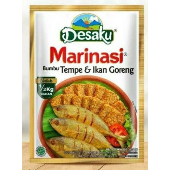 

Desaku Marinasi Tempe dan Ikan Goreng @15gr/desaku bumbu marinasi tempe dan ikan goreng