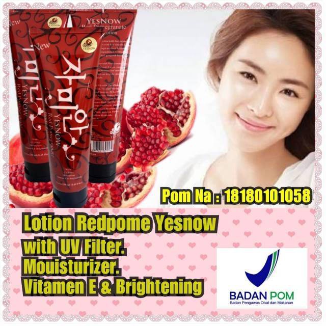 [ORI] JWB Red Pomegranate Lotion Pemutih Badan Permanent AMPUH Mencerahkan dalam 2 Minggu I BPOM