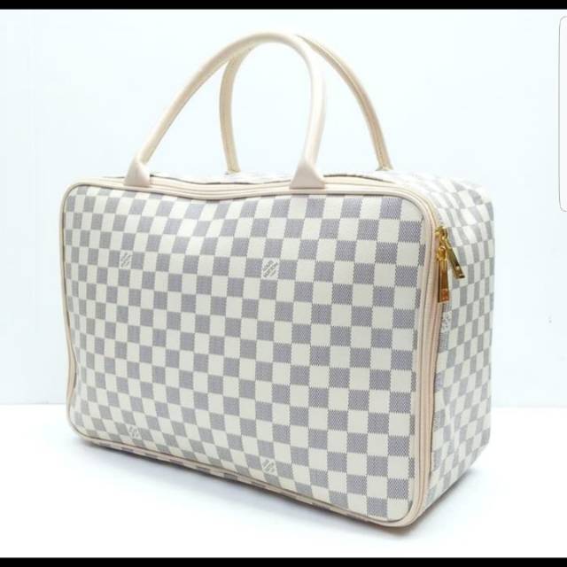 Tas travel bag premium tas baju koper baju motif Lv azure Tas travel bag premium tas baju koper baju motif Lv azure