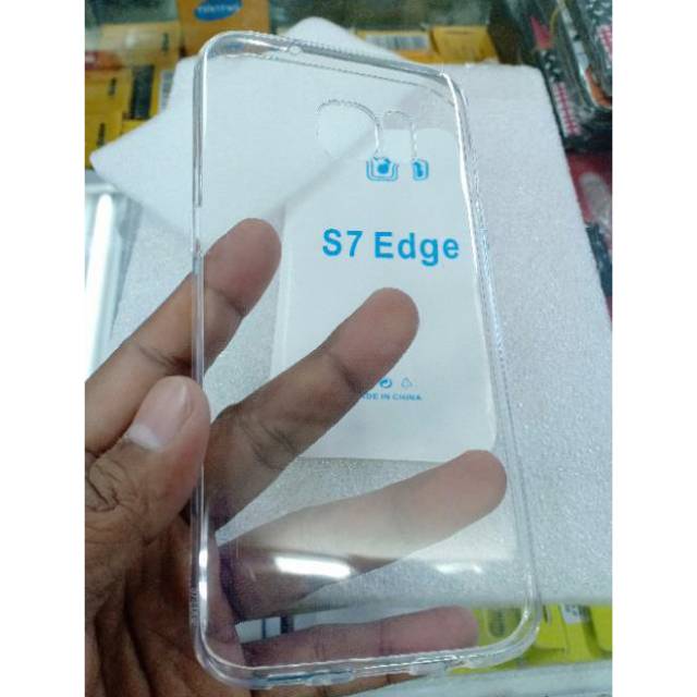 Softcase Samsung S7edge Silikon Bening Cover Sockproof Clear Case S7 Edge