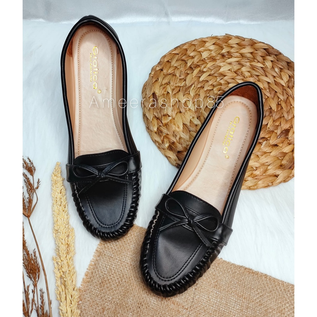 sepatu Wanita flat Gratica rajut manual RJ028 - Ameera