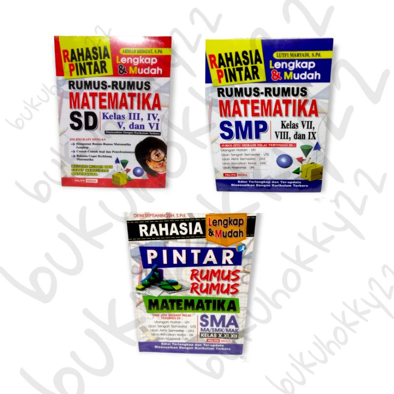Rahasia Pintar Rumus - Rumus Matematika SD SMP SMA SMK