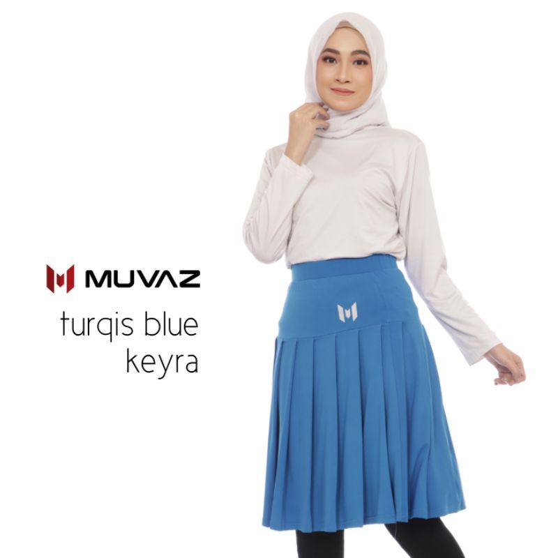 Muvaz Keyra Skirt A - Rok Olahraga Wanita Model Rampel Panjang 60 cm Varian Warna A-3