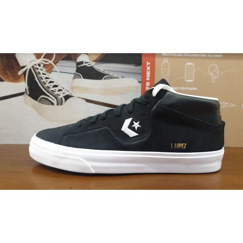 Converse CONS Louie Lopez Pro Mid Shoes Black White