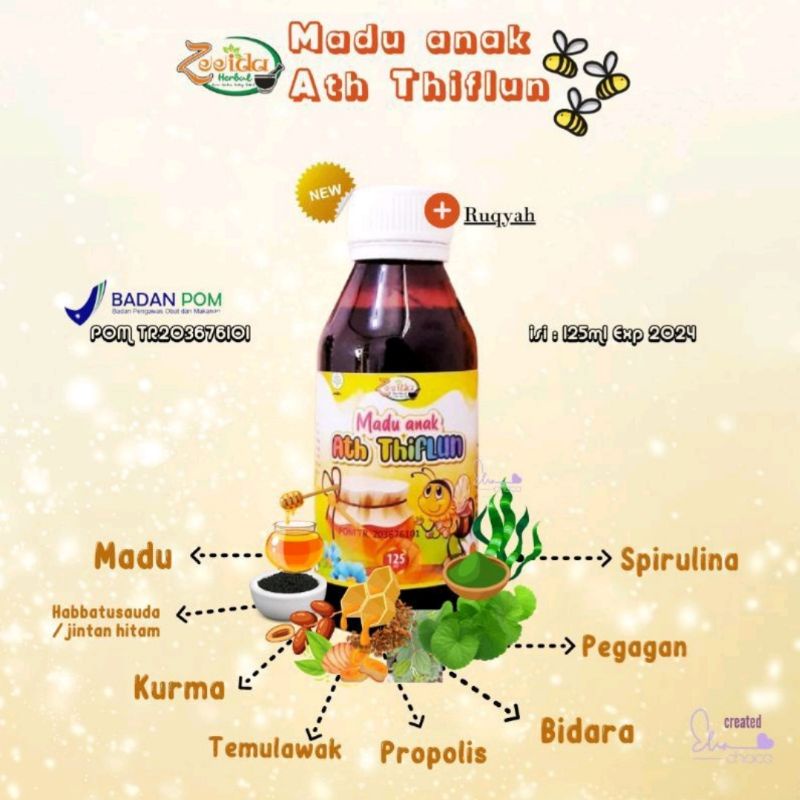 

ZEEIDA Madu Anak Ath Tiflun 100% Original