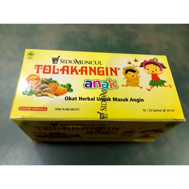 TOLAK ANGIN ANAK herbal Sidomuncul 1 box isi 12 sachet