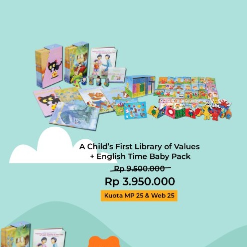 A Child's First Library of Values - CFV + English Time Baby Pack - ETBP