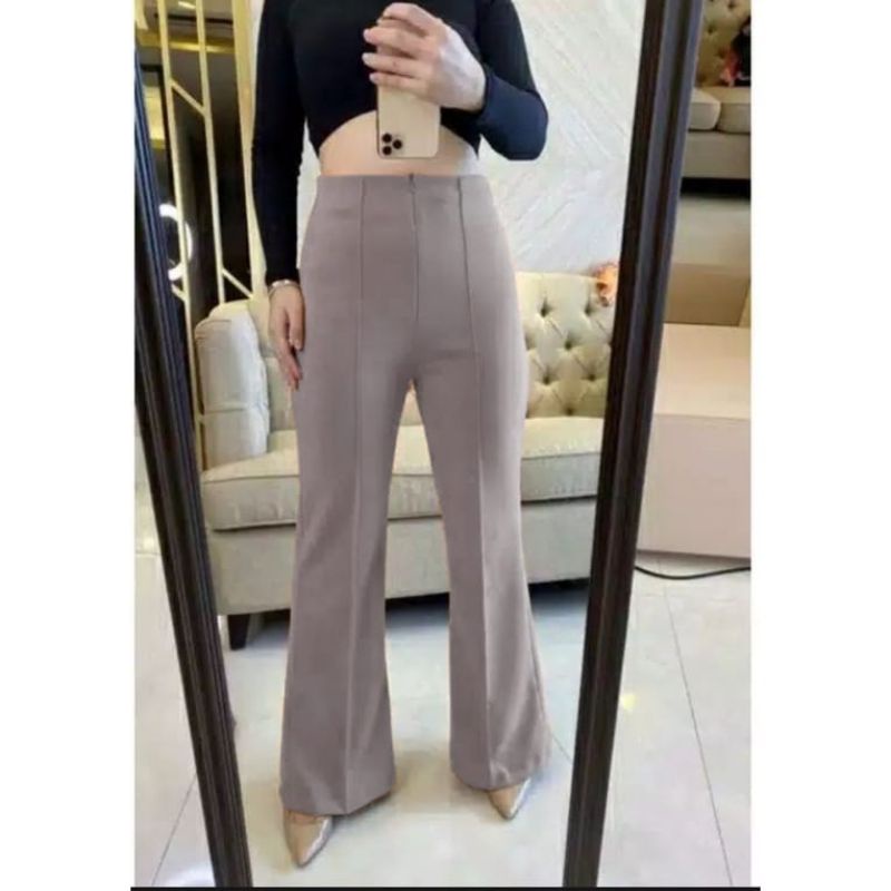 Celana cutbray wanita scuba / celana panjang wanita / celana kantor / celana