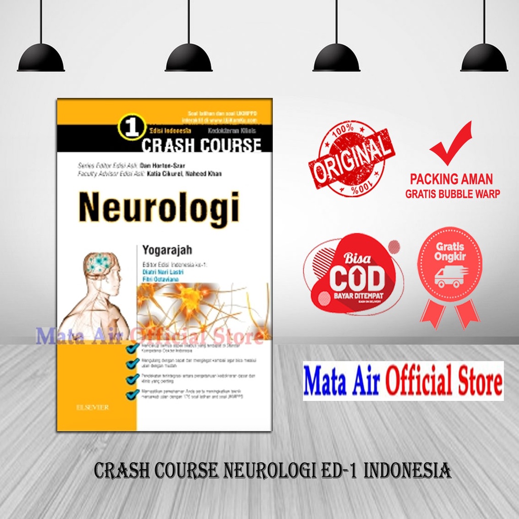 BEST SELLER ORIGINAL CRASH COURSE NEUROLOGI ED.1 INDONESIA