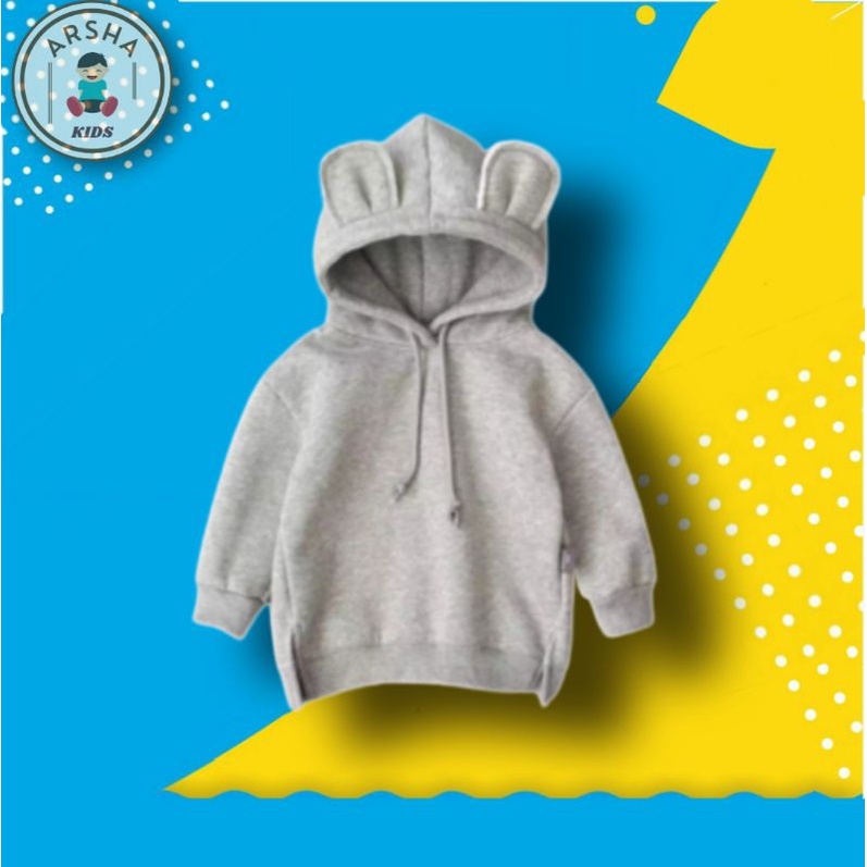 Sweater switer suiter hoodie hodi hudi hodie anak laki laki perempuan kuping murah terbaru