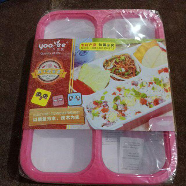 -free Bubble Wrap- Kotak Makan Yoyee 4 Sekat