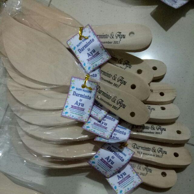 Centong Kayu Daun Lancip Murah Unik