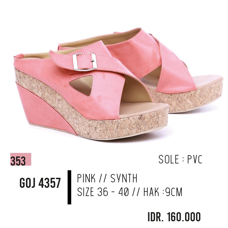 sepatu wedges wedges cewek,wedges perempuan GOJ 4357