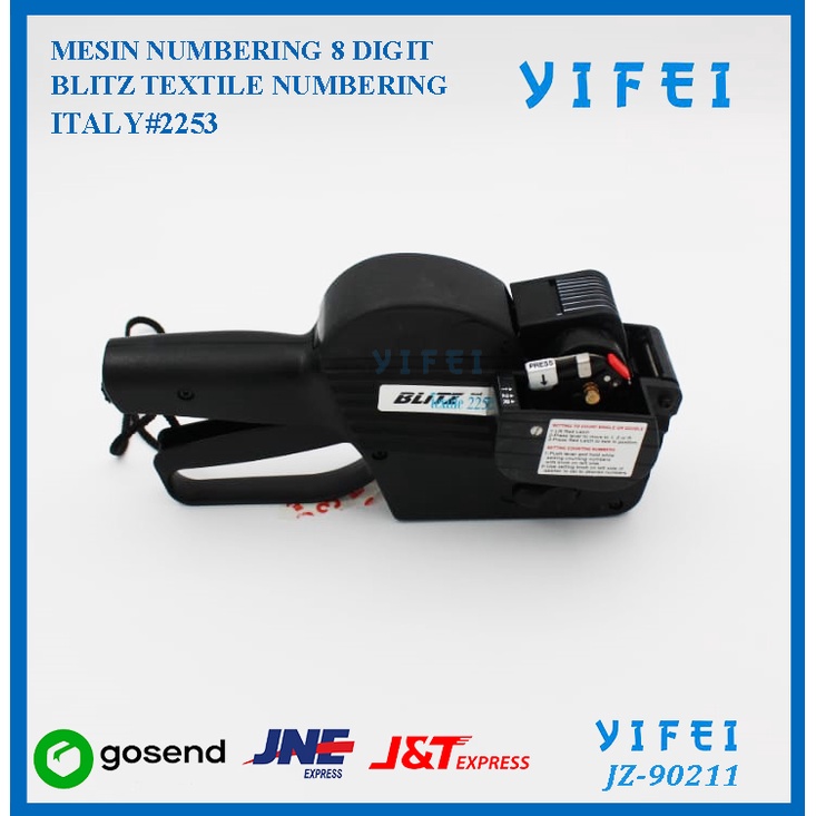 Blitz Textile Labeling Machine/Mesin Numbering Labeling/Blitz Consecutive Labeller/YIFEI-90211