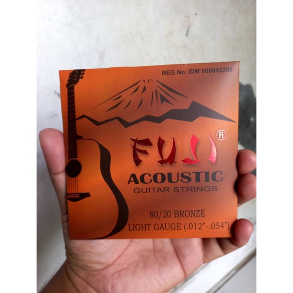 SENAR GITAR AKUSTIK FUJI ORIGINAL UKURAN 0,10 UKURAN 0,12 BRONZE ACOUSTIC