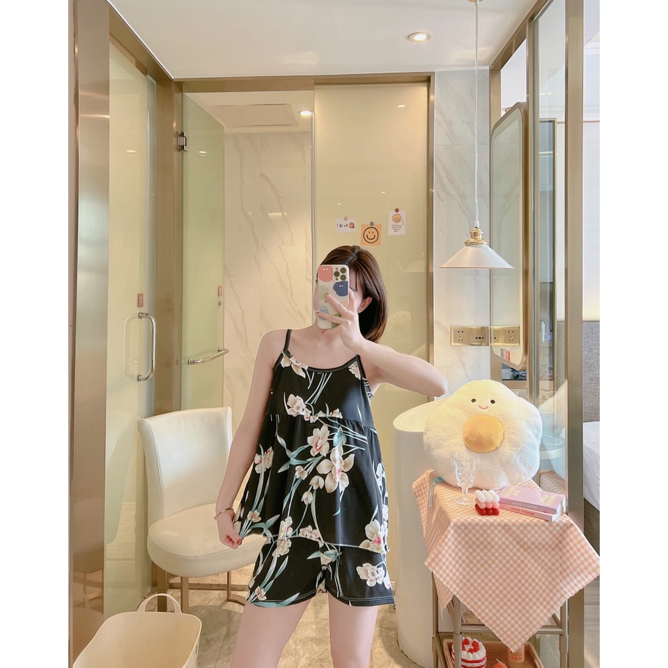 baju tidur tanktop tali wanita bahan spandex import-6.