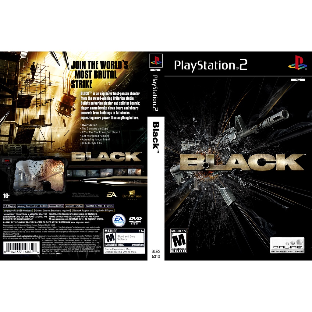 Game ps2 Black