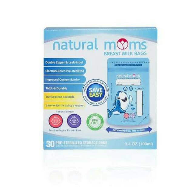 Kantong Asi Natural Moms 100 ml & 150 ml Kantong Asi Susu / Natural Moms