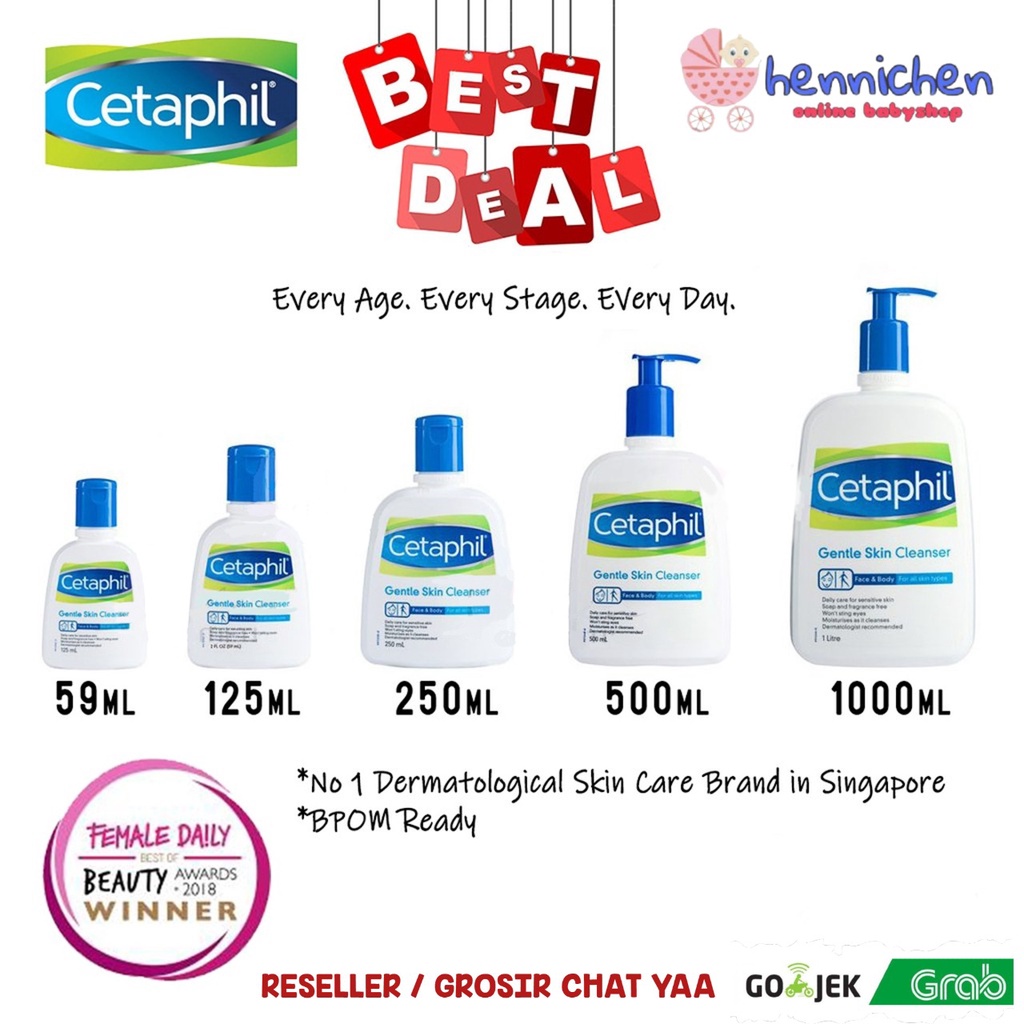 PROMO MURAH CETAPHIL 59 ml 59ML 125 ML 125ML 250 250ML 500 500ML GSC | Cetaphil Gentle Skin Cleanser