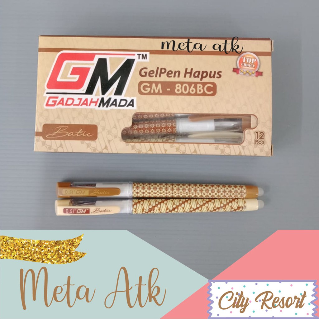 

Pulpen Batik - GelPen - GM 806BC 0.5mm