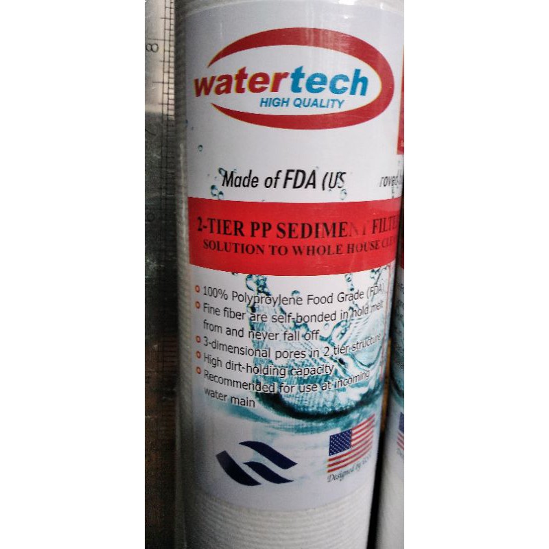 refill filter air sedimen Watertech 10in 01mikron