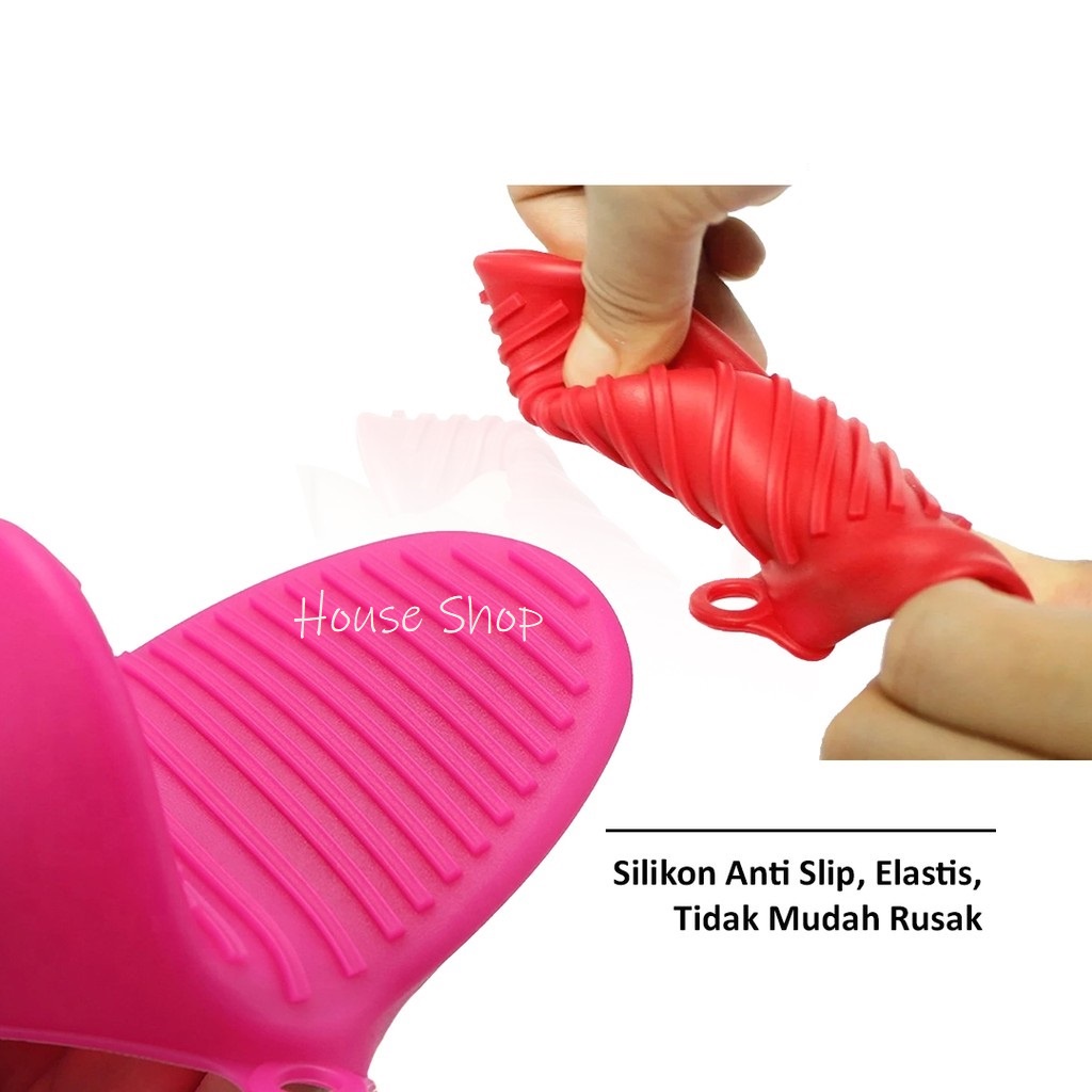 HS-0121 Pegangan Penjepit Silikon Anti Panas - Sarung Pelindung Silikon Anti Panas