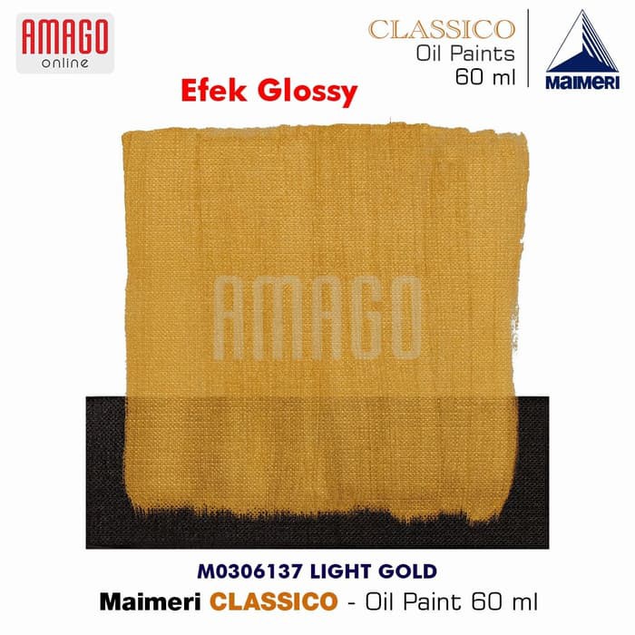 Cat Minyak Lukis MAIMERI Classico - Oil Paint - Light Gold - 60ml - M0306137