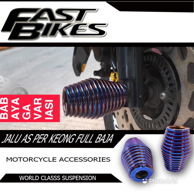 Jalu As Depan Fast Bikes Full Baja Mio Vario Beat Fino Aerox Nmax Nouvo Moge Universal