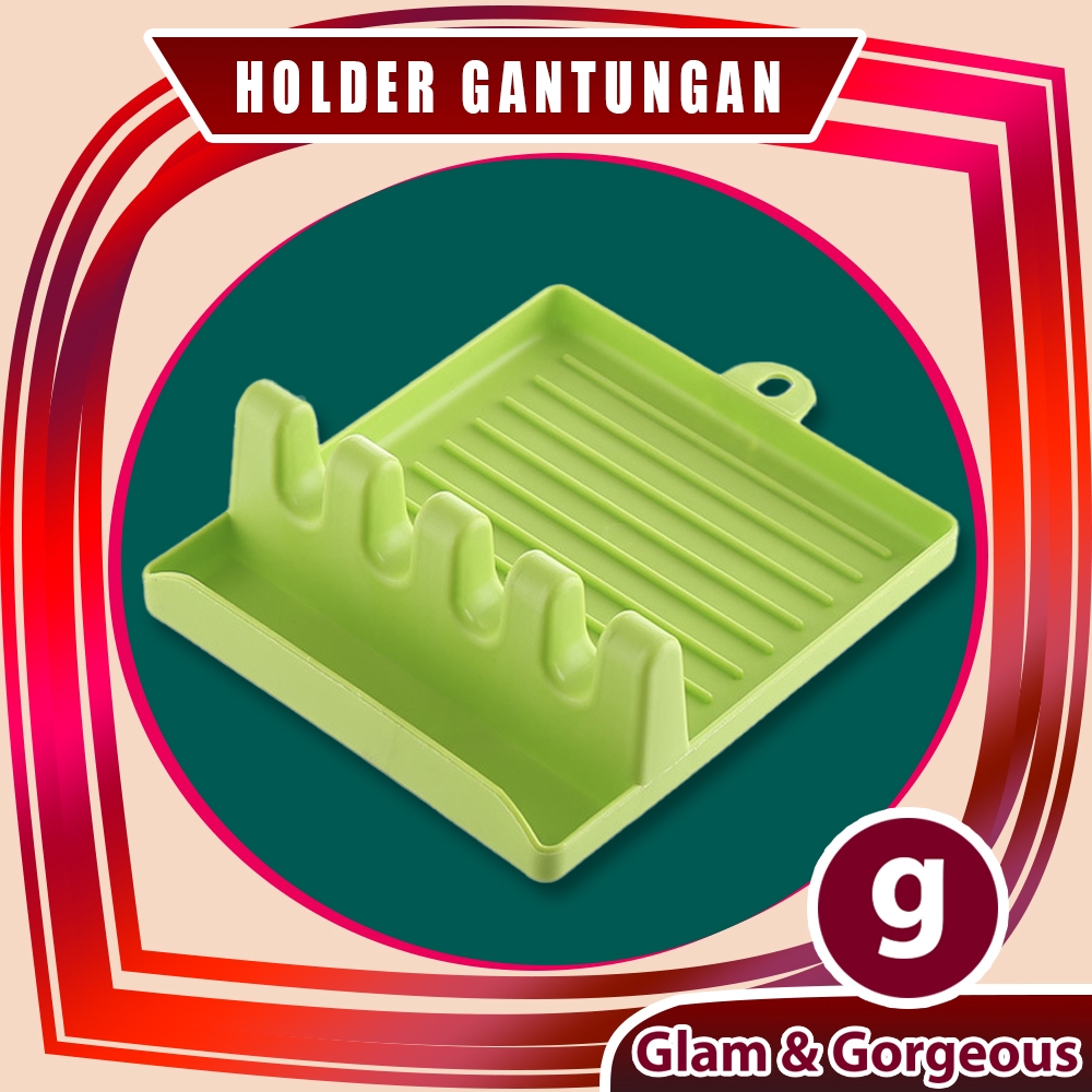 Tatakan Holder Centong Spatula Tutup Panci Minimalis Serbaguna KU010