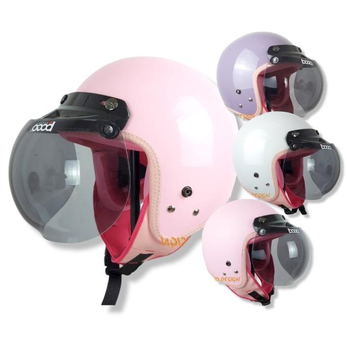 HELM BOGO DEWASA KACA BOGO ORI HIJAB WANITA FULL LEHER SNI TPLP SDFSD5165