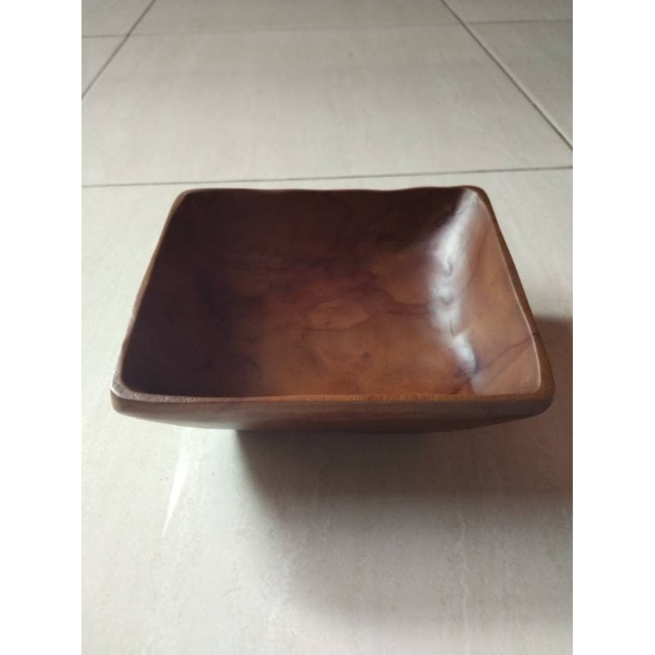PIRING MANGKOK KAYU JATI - TEMPAT MAKANAN KECIL - TEMPAT SNACK - KOTAK