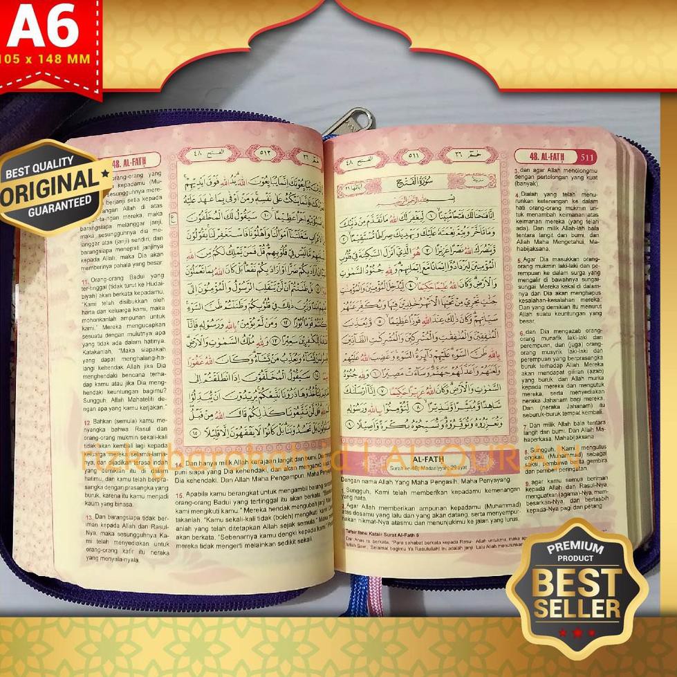 UNGU - Terlaris  (Bisa Cod) Al Quran Wanita Ummul Mukminin A6, Al Quran Kecil, Al Quran Terjemah