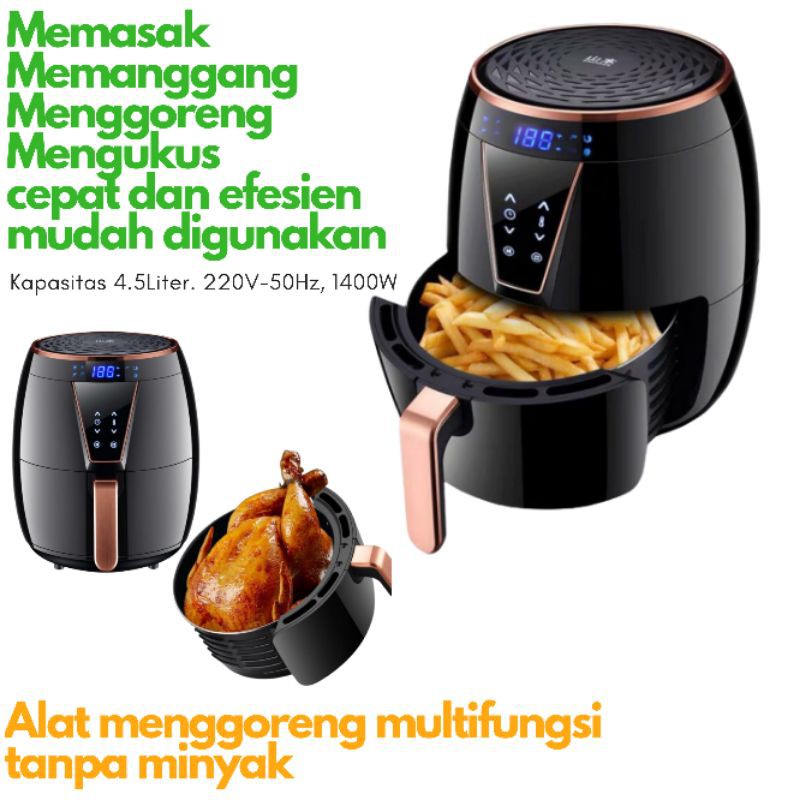 Air Fryer Penggorengan Elektrik Alat Menggoreng Tanpa ...