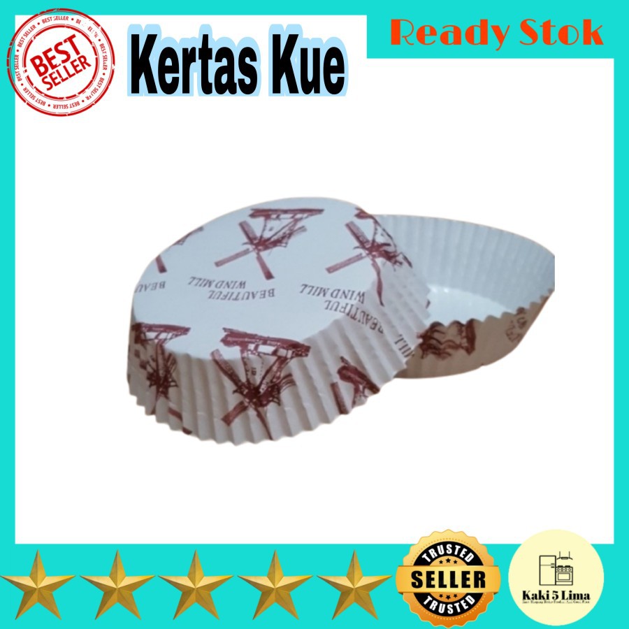 COD Kertas Roti Bulat Kertas Kue Cup Kue Kertas Paper Cup Bulat