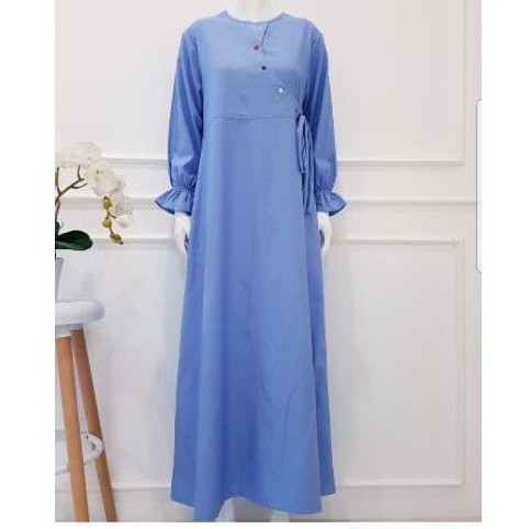 Gamis Katun Ima Tuyobo *biru Ori By Edness Kayla