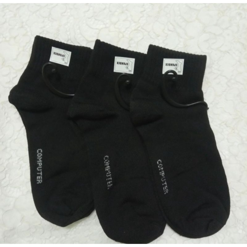 Kaos Kaki Spandek HITAM Mata Kaki / Kaos Kaki Pendek / Kaos Kaki