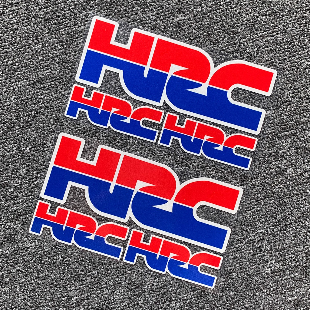 Hrc Sticker Decal Reflektor Dekorasi Helm Motor Honda Racing