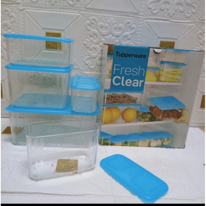 compact fresh clear set tupperware
