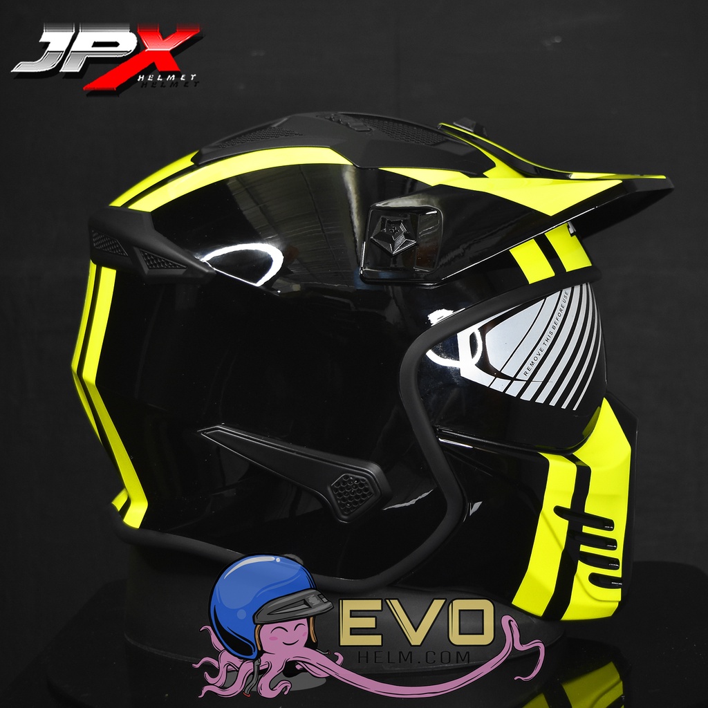 HELM JPX MX 726-R SOLID DOFF (ONGKIR TERMURAH 2KG)