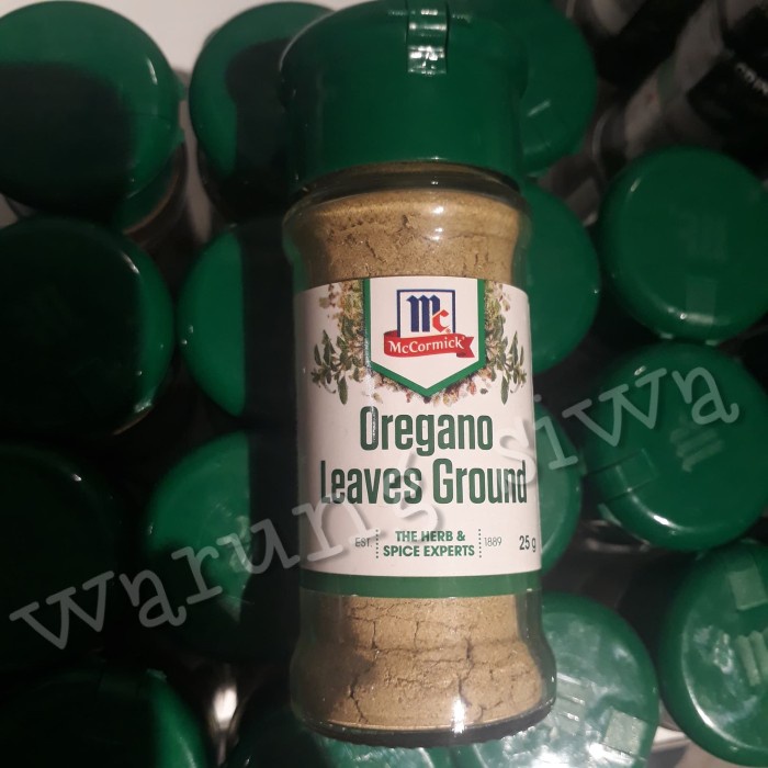 

Mc Cormick oregano leaves ground 25 gram